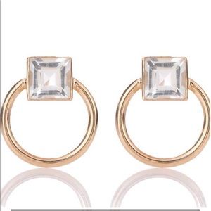 Loren Stewart 14k Gold Door Knocker Earrings